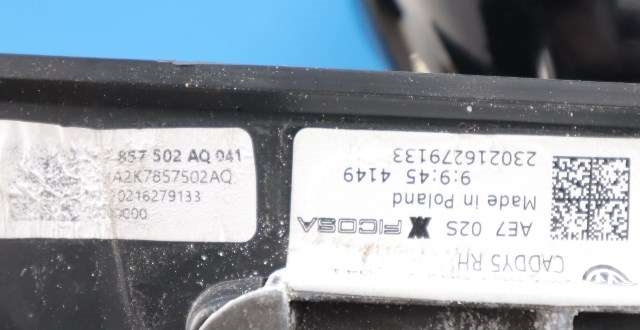Speil høyre til VW Caddy 2020-->> (Type IV) (VAG|2K7 857 502 AQ|)