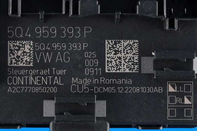 Styreenhet dør venstre foran til VW Caddy 2020-->> (Type IV)  (VAG|5Q4 959 393 P|)