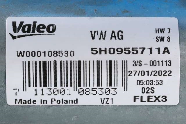 Viskermotor bakrute til VW ID.4 2020-->> (VAG|5H0 955 711 A|)