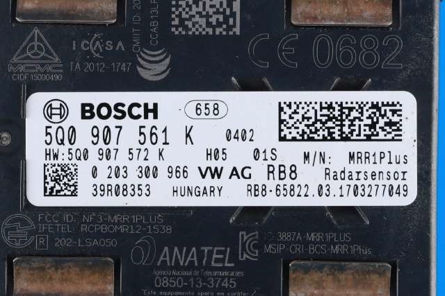Sensor radar til VW Polo 2014-2017 (Type V, Fase 2) (VAG|5Q0 907 561 K|)
