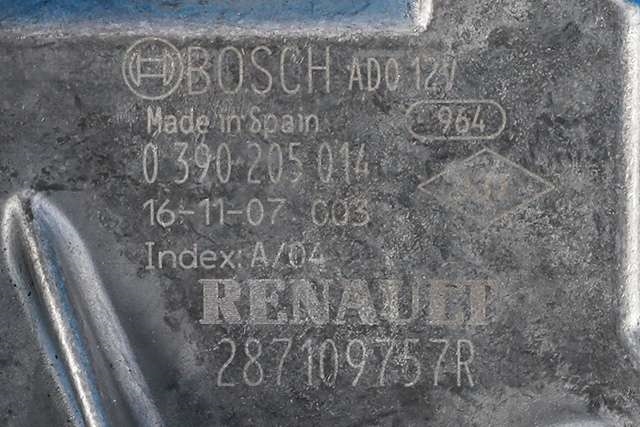 Viskermotor bakrute til Renault Talisman 2016-->>  (BOSCH|0 390 205 014|2871 09757R|)