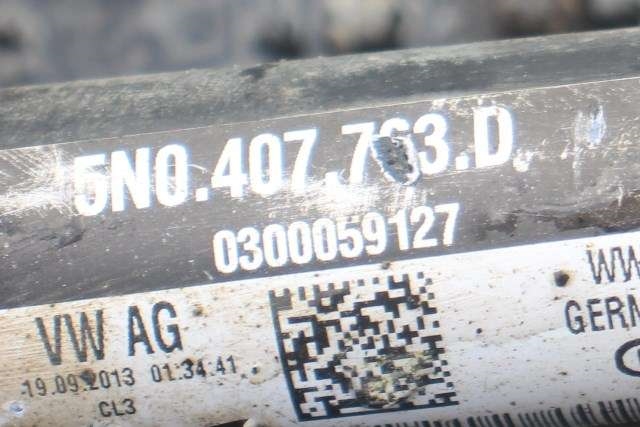 Drivaksel venstre foran, diesel/manuell til VW Tiguan 2011-2016 (Type I, Fase 2) (VAG|5N0 407 763 D|)