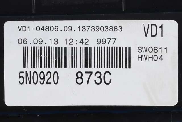 Instrumentpanel til VW Tiguan 2011-2016 (Type I, Fase 2) (VAG|5N0 920 873 C|)