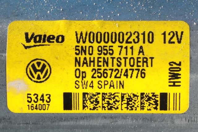 Viskermotor bakrute til VW Tiguan 2011-2016 (Type I, Fase 2)  (VAG|5N0 955 711 A|)