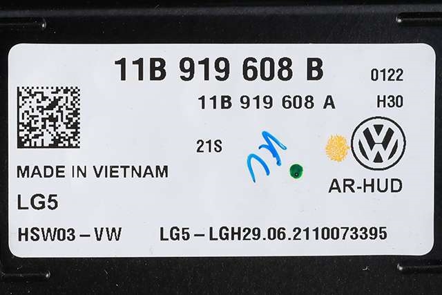 Instrument head-up display (HUD) til VW ID.4 2020-->>  (VAG|11B 919 608 B|)
