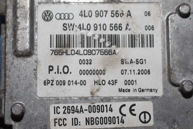 Styreenhet diverse til Audi Q7 2006-2010 (Type I, Fase 1) (VAG|4L0 907 566 A|)