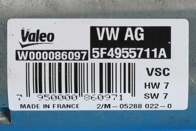 Viskermotor bakrute til Škoda Octavia 2017-2020 (Type III, Fase 2)  (VAG|5F4 955 711 A|)