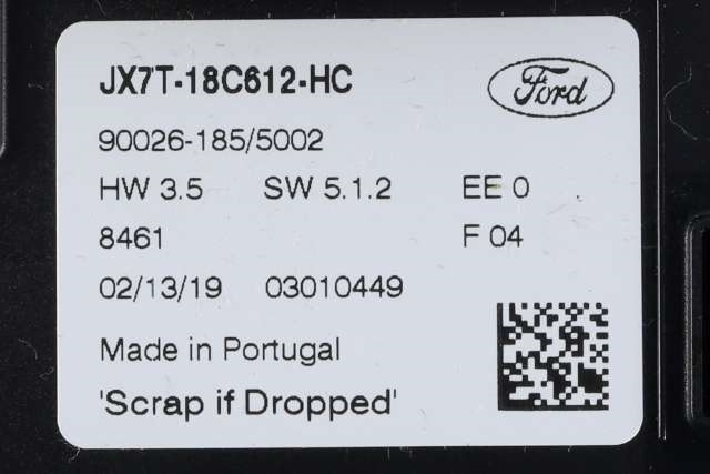 Varmeapparat betjening til Ford Focus 2018-->> (Type IV) (FORD|JX7T-18C612-HC|)