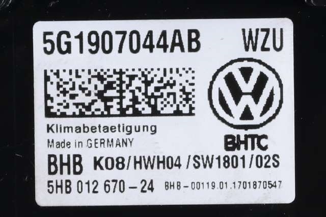 Varmeapparat betjening til VW Golf VII 2017-2020 (Fase 2) (VAG|5G1 907 044 AB|)
