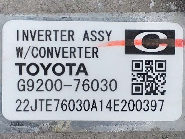 Inverter hybrid til Toyota Auris 2013-2015 (Type II, Fase 1) (TOYOTA|G9200-76030|)