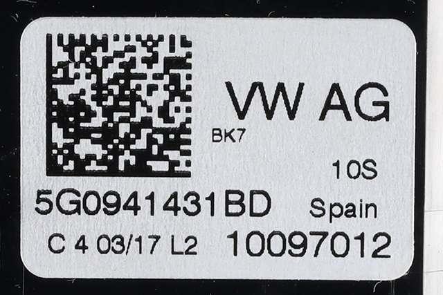 Bryter lys til VW Golf VII 2017-2020 (Fase 2) (VAG|5G0 941 431 BD|)
