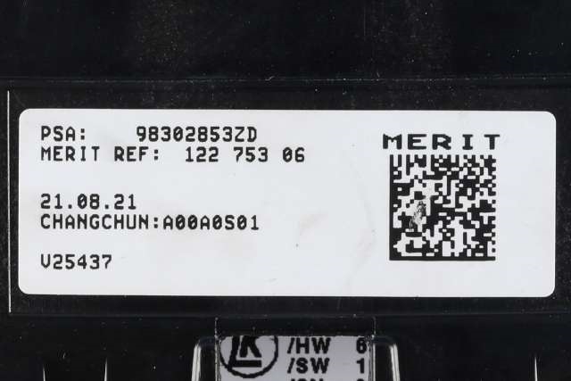 Bryter combi til Toyota Proace City 2020-->> (PSA|98 312658 ZD|)