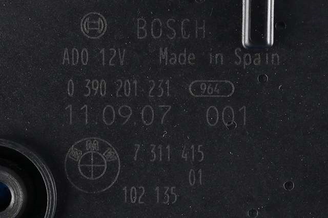 Viskermotor bakrute til BMW 5-Serie 2010-2017 (F10/F11) (F10/F11) (BOSCH|0 390 201 231|7 311 415|)