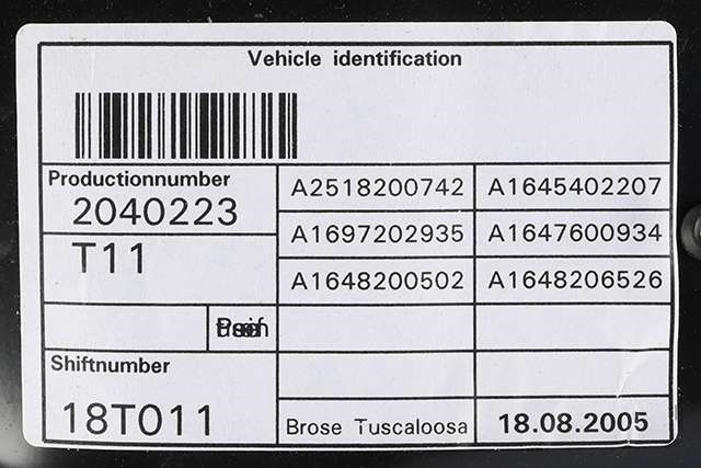 Ruteheis venstre foran til Mercedes ML 2005-2011 (W164) (W164) (MERCEDES|A 251 820 07 42|)