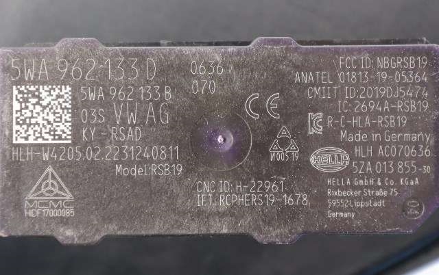 Styreenhet nøkkelfri/keyless til VW ID.4 2020-->> (VAG|5WA 962 133 D|)