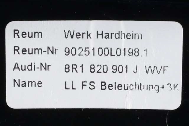 Dashbord friskluftdyse venstre til Audi Q5 2012-2017 (Type I, Fase 2) (VAG|8R1 820 901 J|)