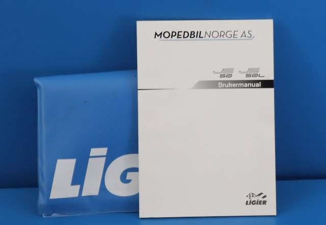 Instruksjonsbok til Mopedbil Ligier JS50, 2015-2024 (Type I)  