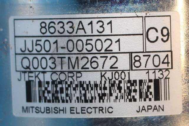 Rattaksel elektrisk servo til Mitsubishi Outlander 2015-->> (Type III, Fase 2) (JTEKT|JJ501-005021|8633A131|)