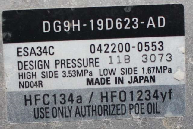 Aircondition kompressor hybrid til Ford Mondeo 2019-->> (Type V, Fase 2) (DENSO|042200-0553|DG9H-19D623-AD|)