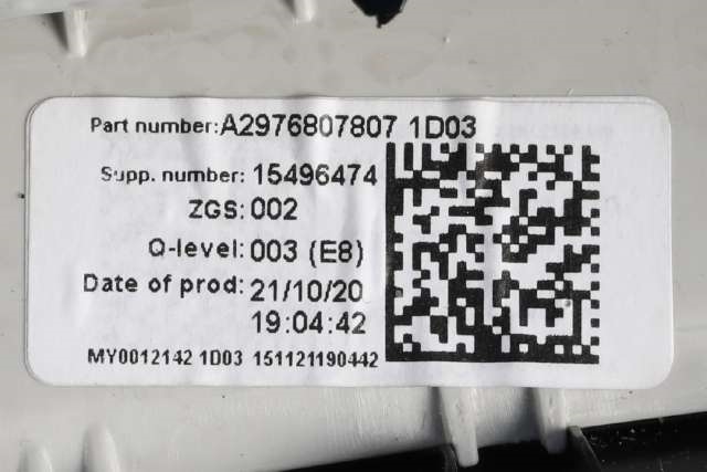 Dashbord diverse til Mercedes EQS 2021-->> (V297) (V297) (MERCEDES|A 297 680 07 04|A 297 680 78 07|)