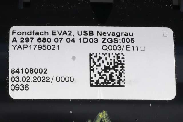 Dashbord diverse til Mercedes EQS 2021-->> (V297) (V297) (MERCEDES|A 297 680 07 04|A 297 680 78 07|)