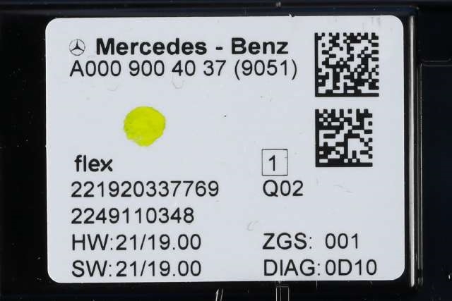 Taklyspanel til Mercedes EQS 2021-->> (V297) (V297) (MERCEDES|A 000 900 40 37|)