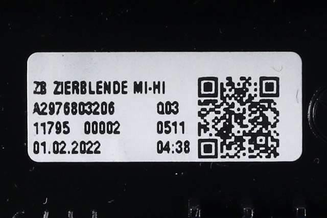 Dashbord diverse til Mercedes EQS 2021-->> (V297) (V297) (MERCEDES|A 297 680 32 06|)