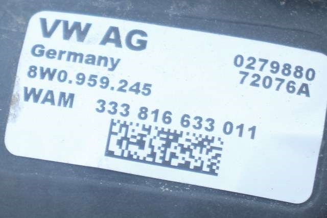 Hengerfeste til Audi A4 2015-2019 (Type V, Fase 1) (B9) (B9) (VAG|8W0 800 491 M|)