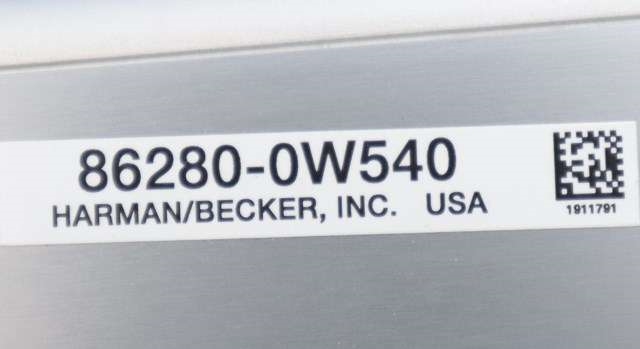 Bilstereo forsterker til Lexus RX 2009-2015 (Type III) (AL10) (AL10) (TOYOTA|86280-0W540|)