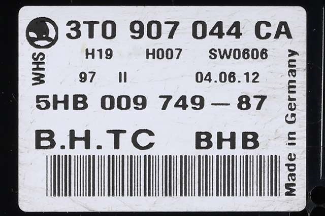 Varmeapparat betjening til Škoda Superb 2008-2015 (Type II) (HELLA|5HB 009 749-87|3T0 907 044 CA|)