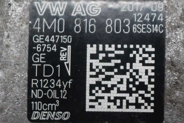 Aircondition kompressor til Audi A4 2015-2019 (Type V, Fase 1) (B9) (B9) (DENSO|447150-6754|4M0 816 803|)