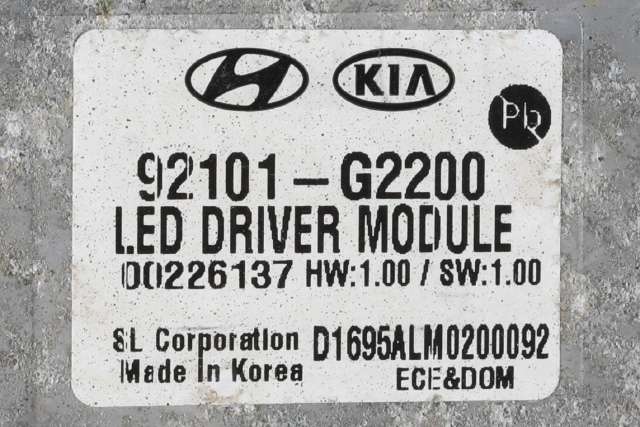 Frontlykt venstre full-LED til Hyundai Ioniq Electric 2019-->> (Fase 2)  