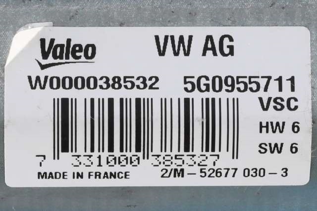 Viskermotor bakrute til VW Golf VII 2012-2017 (Fase 1) (VAG|5G0 955 711|)