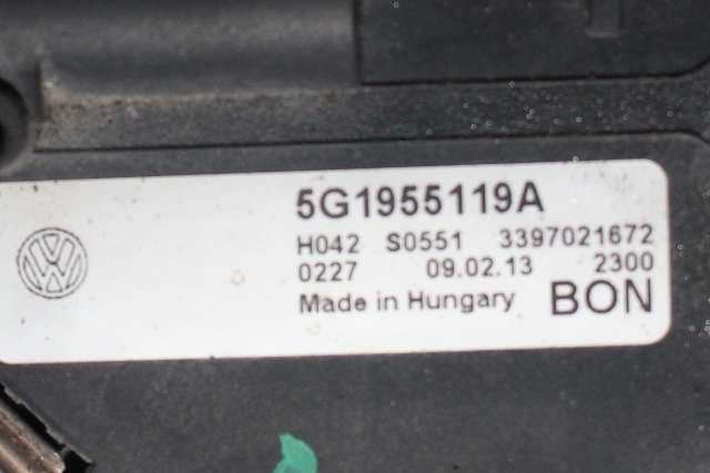 Viskermotor frontrute komplett m/overføring til VW Golf VII 2012-2017 (Fase 1) (VAG|5G1 955 119 A|)