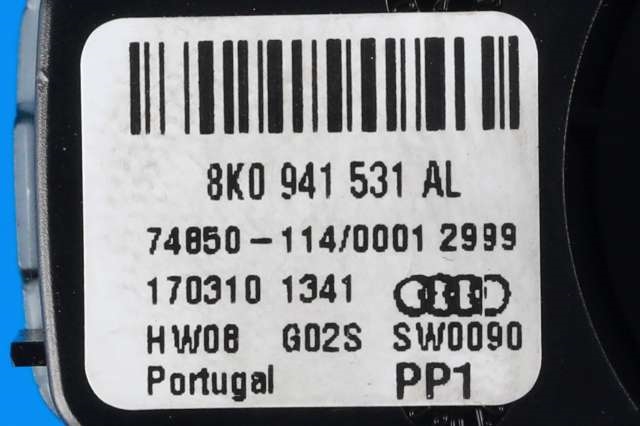 Bryter lys til Audi A5 2007-2016 (Type I)  (VAG|8K0 941 531 AL|)