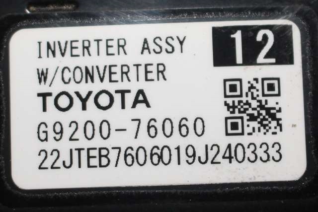 Inverter hybrid til Toyota C-HR 2016-->> (TOYOTA|G9200-76060|)
