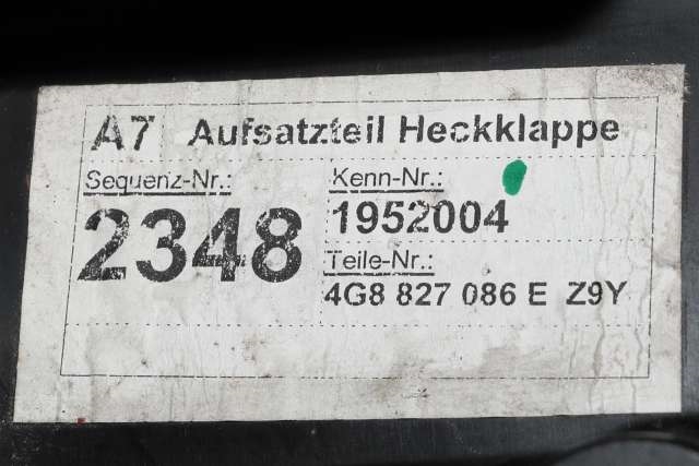 Karosseri diverse til Audi A7 2010-2014 (Type I, Fase 1)  (VAG|4G8 827 086 E|)