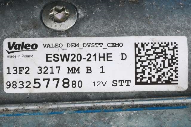 Starter diesel til Toyota Proace City 2020-->> (VALEO|ESW20-21HE|98 325778 80|)