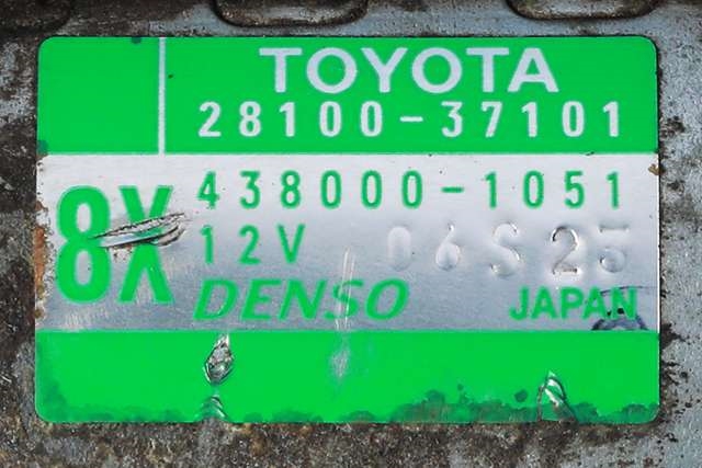 Starter til Toyota RAV4 2013-2015 (Type IV, Fase 1)  (DENSO|438000-1051|28100-37101|)