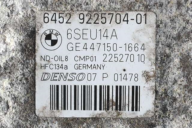Aircondition kompressor til BMW X3 2010-2017 (F25) (F25) (DENSO|447150-1664|64.52-9 225 704|)