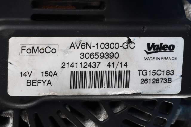 Dynamo diesel til Ford S-Max 2010-2015 (Type I, Fase 2)  (VALEO|TG15C183|AV6N-10300-GC. 14 VOLT - 150 AMP|)