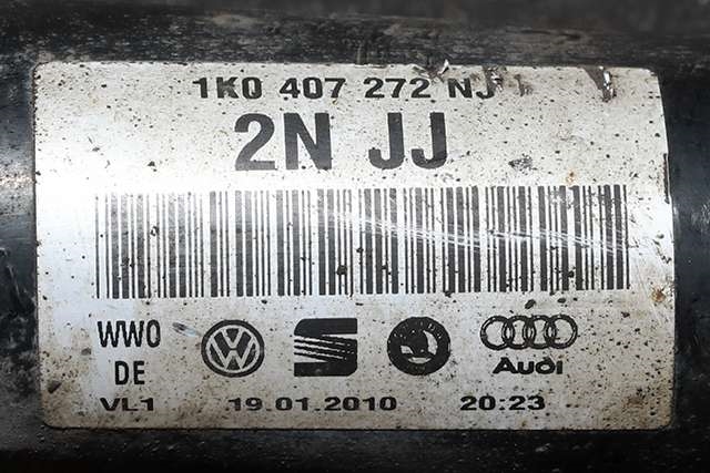 Drivaksel høyre foran, diesel/manuell til VW Golf VI 2008-2012  (VAG|1K0 407 272 NJ|)