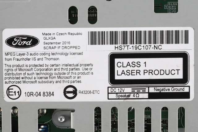 Bilstereo navigasjon til Ford Mondeo 2014-2019 (Type V, Fase 1) (FORD|HS7T-19C107-NC|)