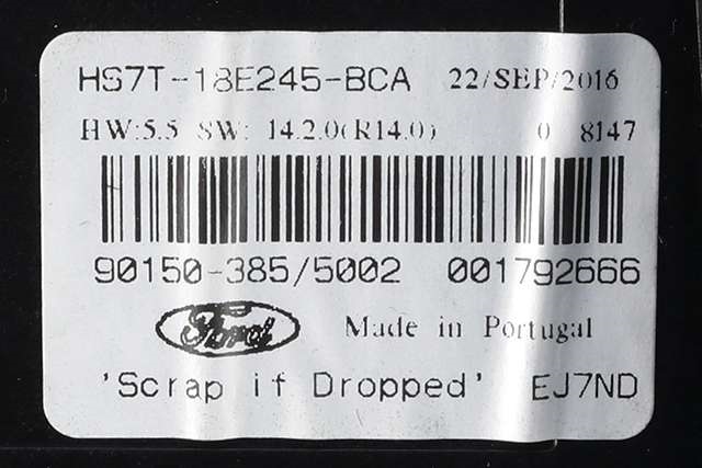 Varmeapparat betjening til Ford Mondeo 2014-2019 (Type V, Fase 1)  (FORD|HS7T-18E245-BCA|)