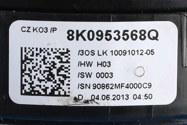 Bryter combi til Audi Q5 2012-2017 (Type I, Fase 2)  (VAG|4G8 953 502 AD|8K0 953 568 Q|)