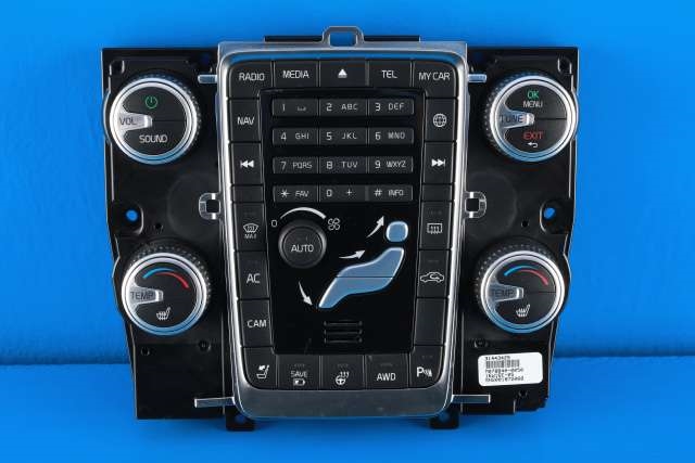 Bilstereo navigasjon betjeningspanel til Volvo V60/V60 CC 2013-2018 (Type I, Fase 2) (VOLVO|31443425|)