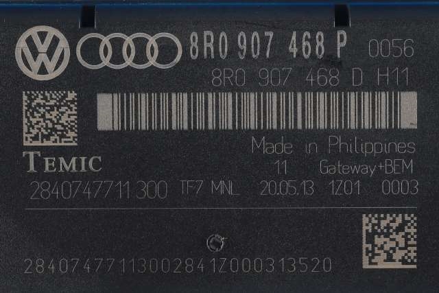 Styreenhet diverse til Audi Q5 2012-2017 (Type I, Fase 2)  (VAG|8R0 907 468 P|)