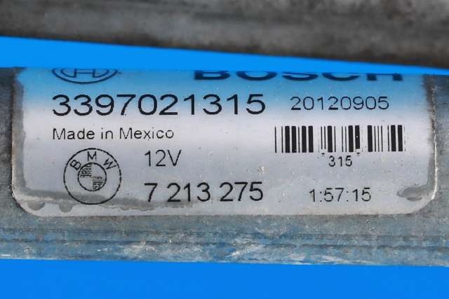 Viskermotor frontrute komplett m/overføring til BMW X3 2010-2017 (F25) (F25) (BMW|7 213 275|6 004 FA0 023|)