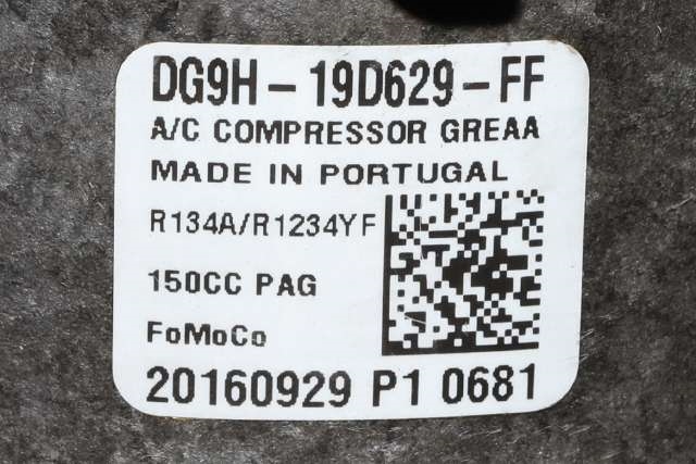 Aircondition kompressor til Ford Mondeo 2014-2019 (Type V, Fase 1)  (FORD|DG9H-19D629-FF|)