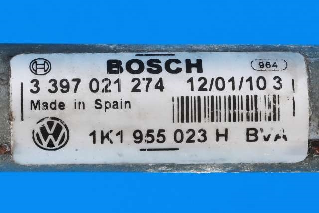 Viskermotor frontrute komplett m/overføring til VW Golf VI 2008-2012 (VAG|1K1 955 023 H|1K1 955 119 F|)